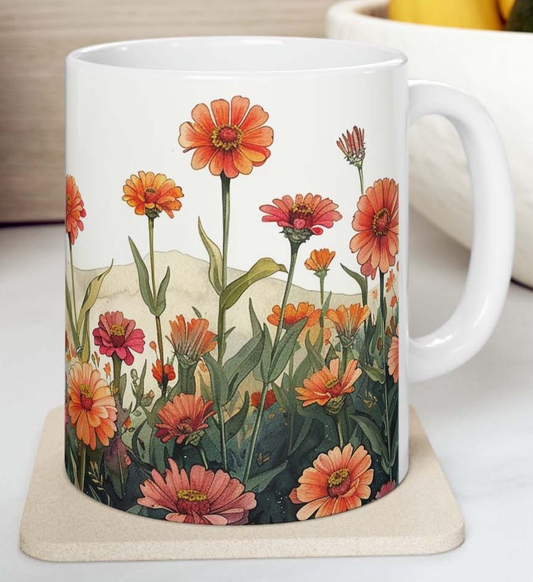 Zinnia Blossom Coffee Mug